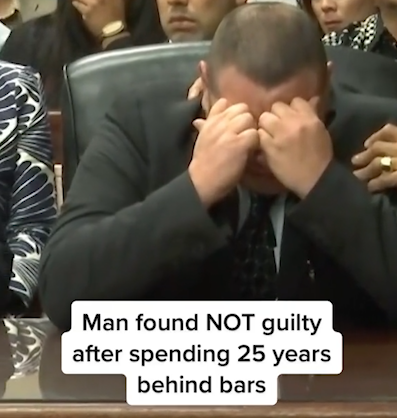 After spending the majority of his life behind bars for a wrongful conviction, a man is found NOT guilty.