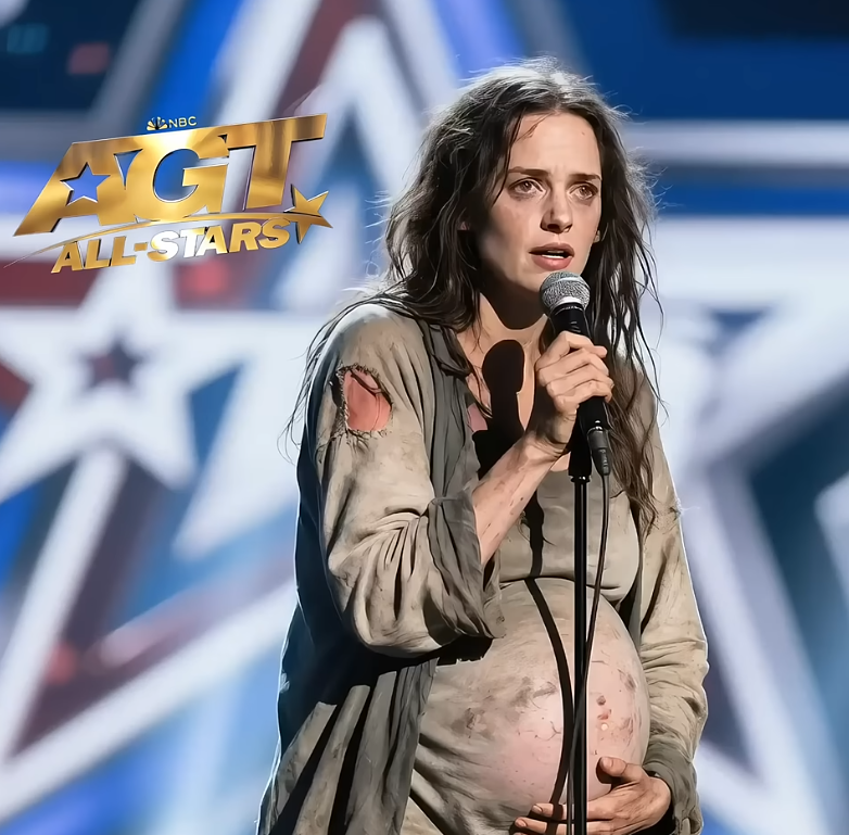 She Walked Barefoot Onto the AGT Stage—Pregnant, Dirty, and Alone… But When This Homeless Woman Sang, the Audience Forgot to Breathe