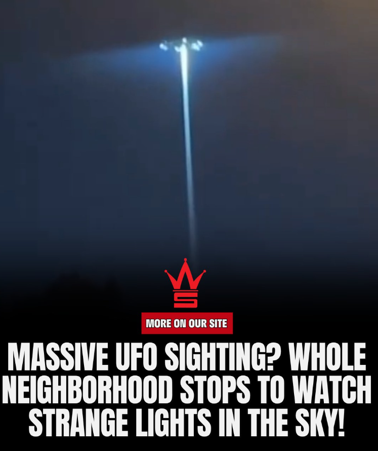 The Whole Neighborhood Allegedly Spotted A UFO In The Sky!