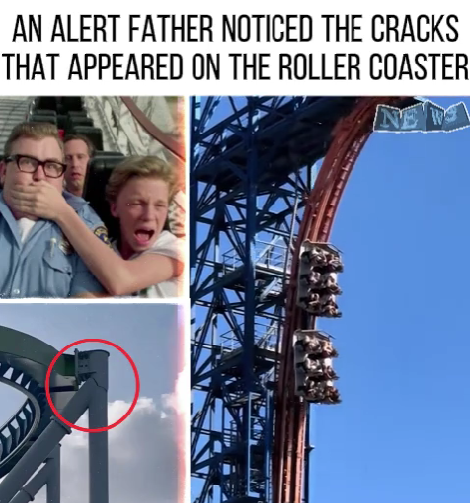 Alert Dad Spots Dangerous Cracks on Roller Coaster Just Before Disaster — His Quick Action May Have Saved Lives